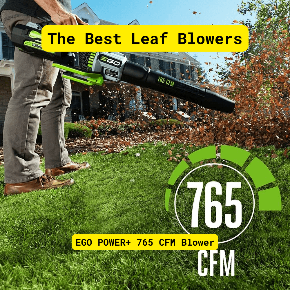 EGO POWER+ 765 CFM cordless leaf blower high power yard cleanup tool